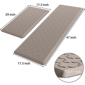 SoftDuo kitchen mat waterproof surface for easy cleanup after spills.