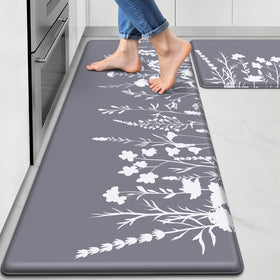 SofterCharm kitchen mats in front of the sink with cushioned comfort for standing tasks