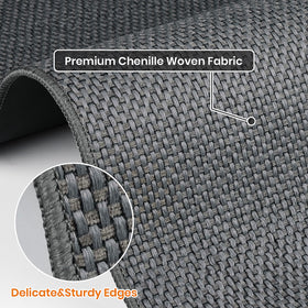SofterCharm washable kitchen mat with grey color, easy care after daily messes.