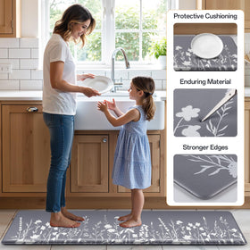 SofterCharm textured backing prevents slipping during busy cooking moments