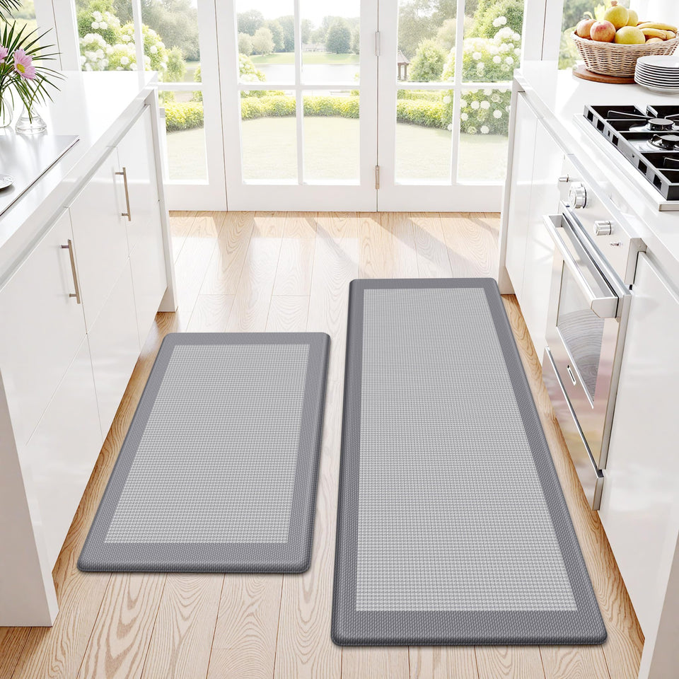 SofterCharm grey 2pc set, anti-fatigue for cooking and dishwashing