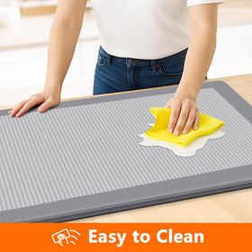 SofterCharm 30-inch grey mat, easy-clean surface for spills