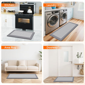 SofterCharm grey mat, unfold flat; let wrinkles relax