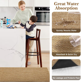 SofterCharm front-sink mat 20x47 provides wide coverage and cushioned comfort underfoot.