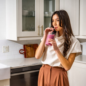 Softy Straws natural color stainless steel straw complements any drinkware