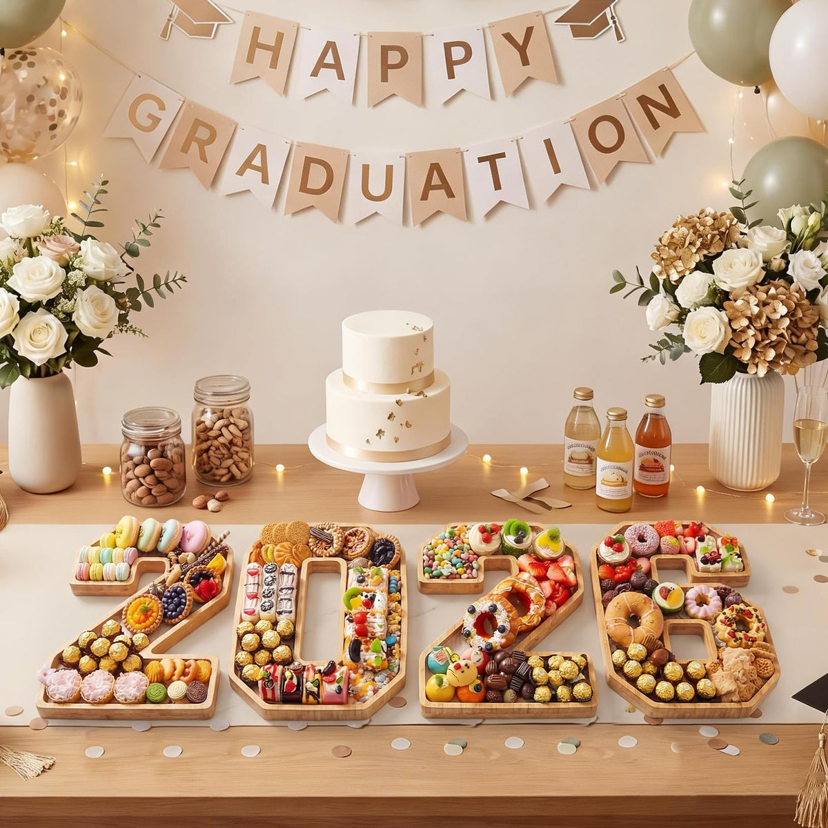 Ready-to-use bamboo board ideal for birthdays and holidays too.