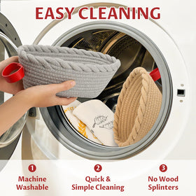 SOGOUMI foldable design with hanger for drying and storage.