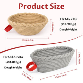 SOGOUMI round banneton 9 inch for consistent fermentation.