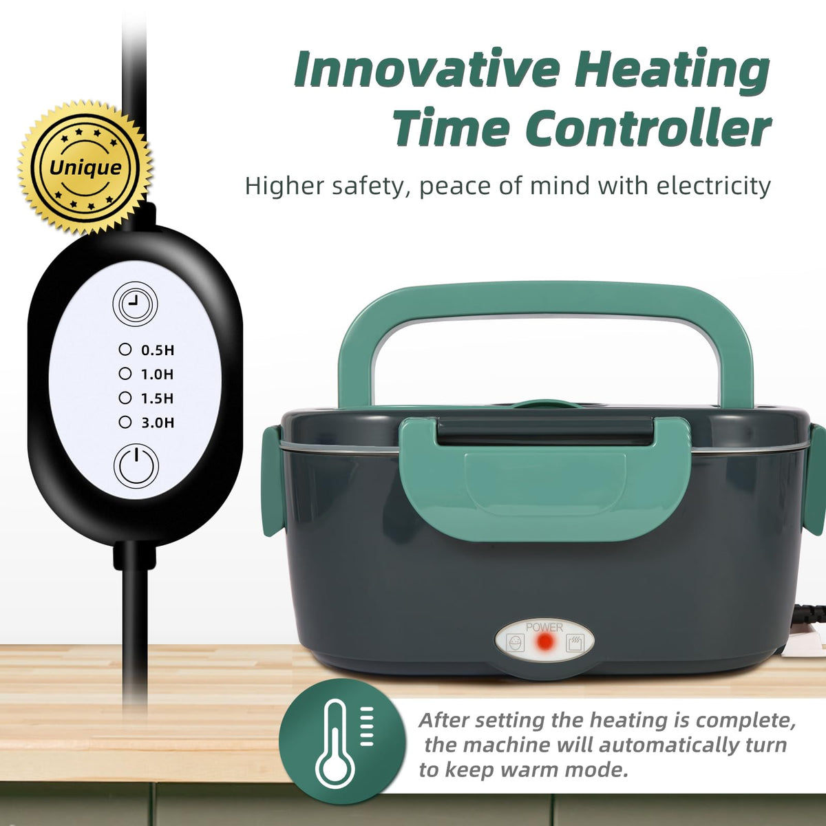 SOHIDA automatic heat preservation maintains warmth after heating cycles