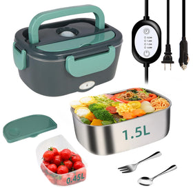 SOHIDA heated lunch box with time controller for precise heating on the go