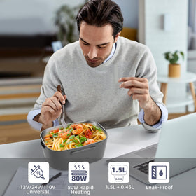 SOHIDA lunch box large-capacity container highlights 1.5L space for varied meals.