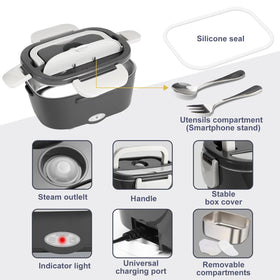 SOHIDA lunch box-leakproof-seal prevents spills during transport.