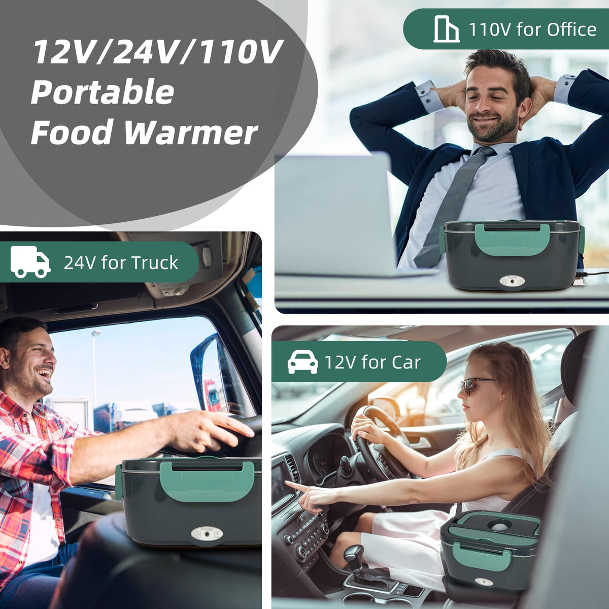 SOHIDA universal voltage compatibility powers meals at home, office, or in transit