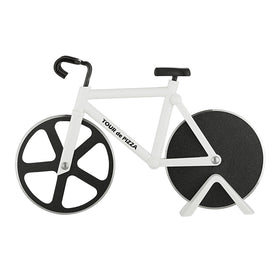 SOHO Kitchen Tour de Pizza Cutter side view shows bicycle silhouette, a playful gift idea.