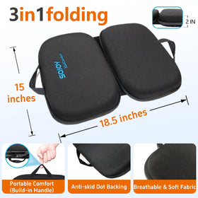 Sojoy iGelComfort gel-memory foam core detail highlights supportive comfort along the spine