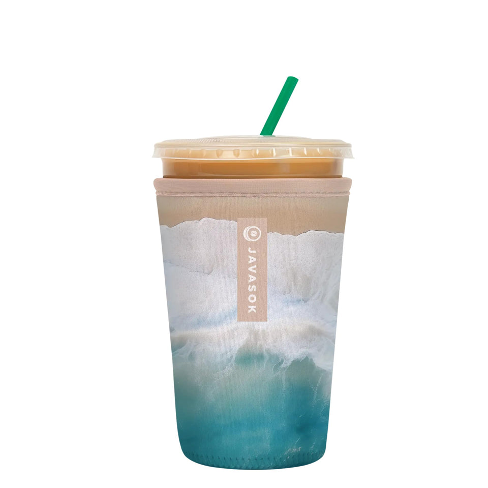 Sok It JavaSok iced coffee cup sleeve keeps drinks cold on the go