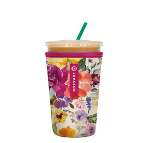 Sok It JavaSok iced coffee sleeve in Blooming Bright keeps beverages chilly on the go
