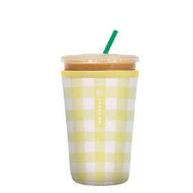 Sok It JavaSok iced coffee sleeve front view showing durable insulation for cold drinks.