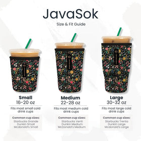 Sok It JavaSok Mystical Meows sleeve highlights 22-28oz capacity