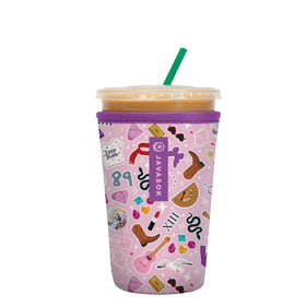Sok It JavaSok on-tour sleeve flatlay showing compact insulation for 22–28oz cups.