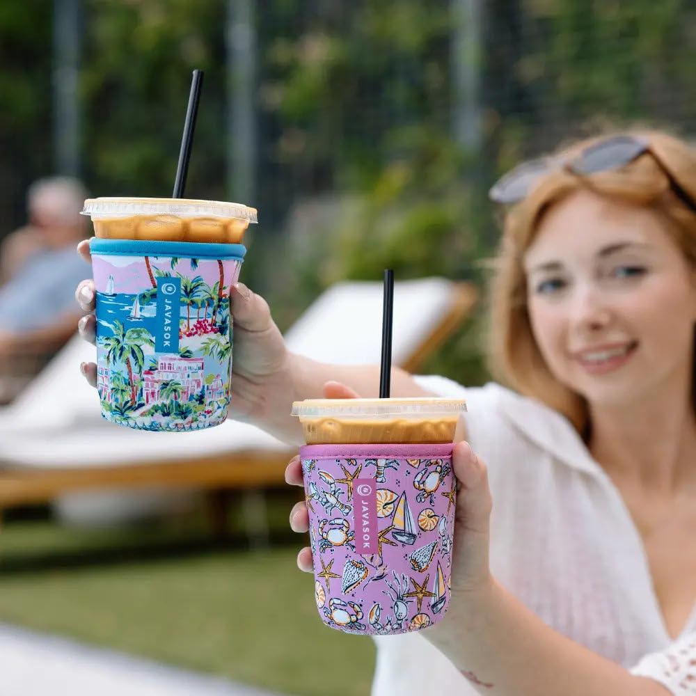 Purse-ready JavaSok sleeve shown as portable, compact fit.