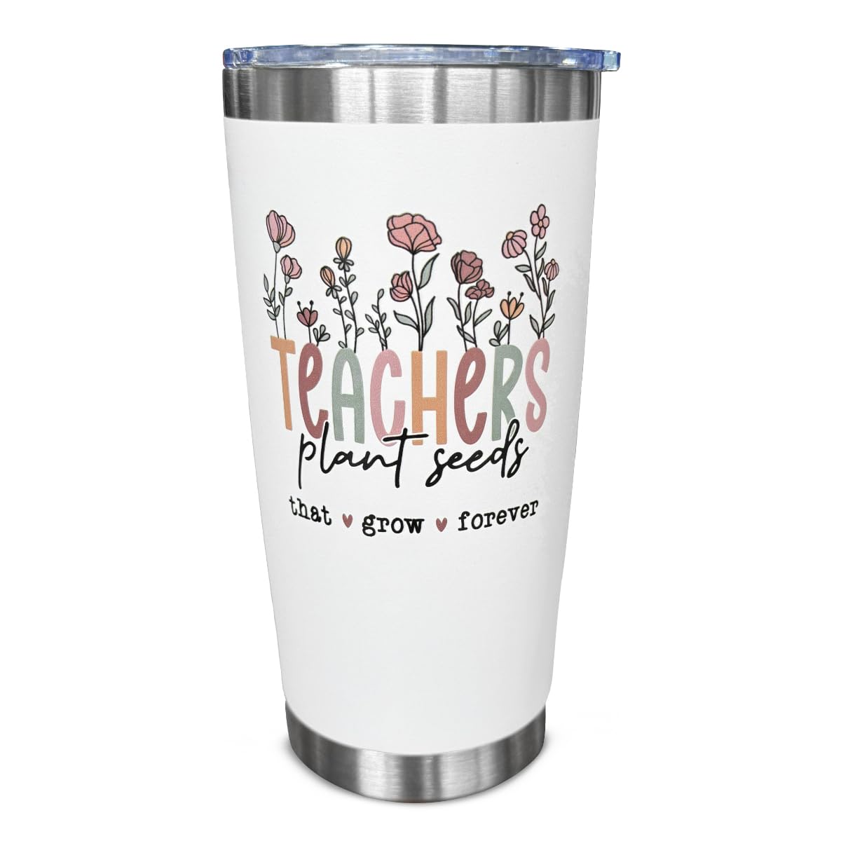SOL VIBES 20 oz tumbler front view with sleek design for teachers