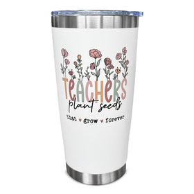 SOL VIBES 20 oz tumbler front view with sleek design for teachers