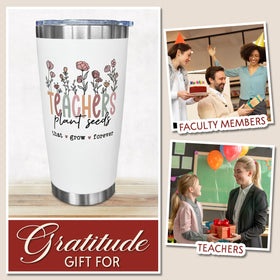 SOL VIBES tumbler in use by a teacher during a break