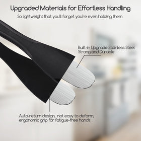 SOLEADER dishwasher-safe tongs simplify cleaning and prevent odors.