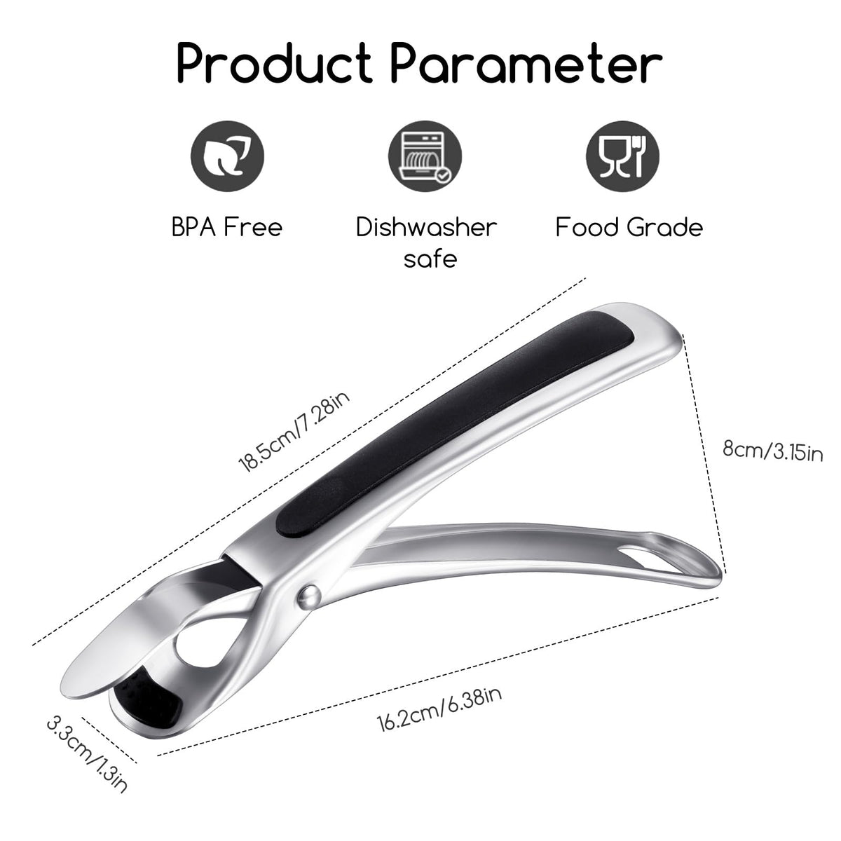 SOLEADER multi-angle use to remove items from microwave or steamer easily