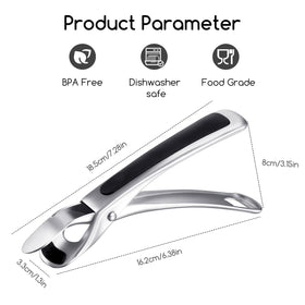 SOLEADER multi-angle use to remove items from microwave or steamer easily