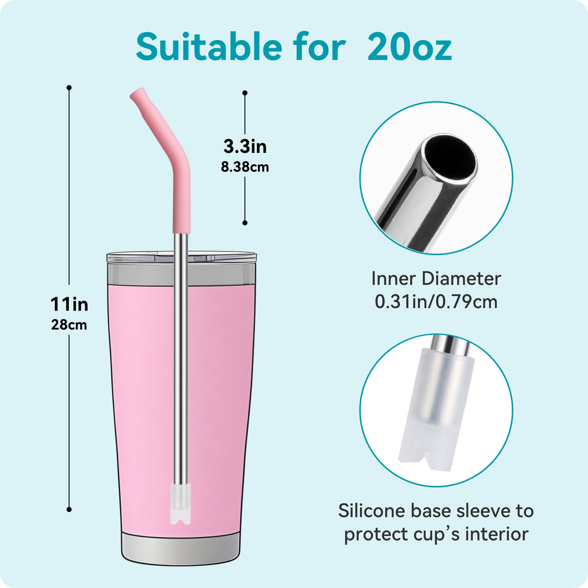 Soledea straw brushes help clean hard-to-reach areas.