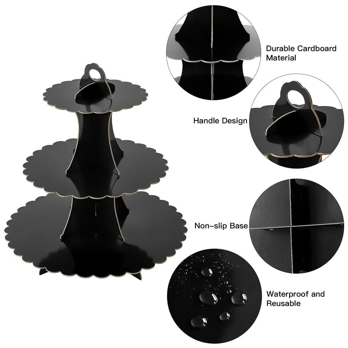 Soleebee cupcake stand top with suspension hole for carrying