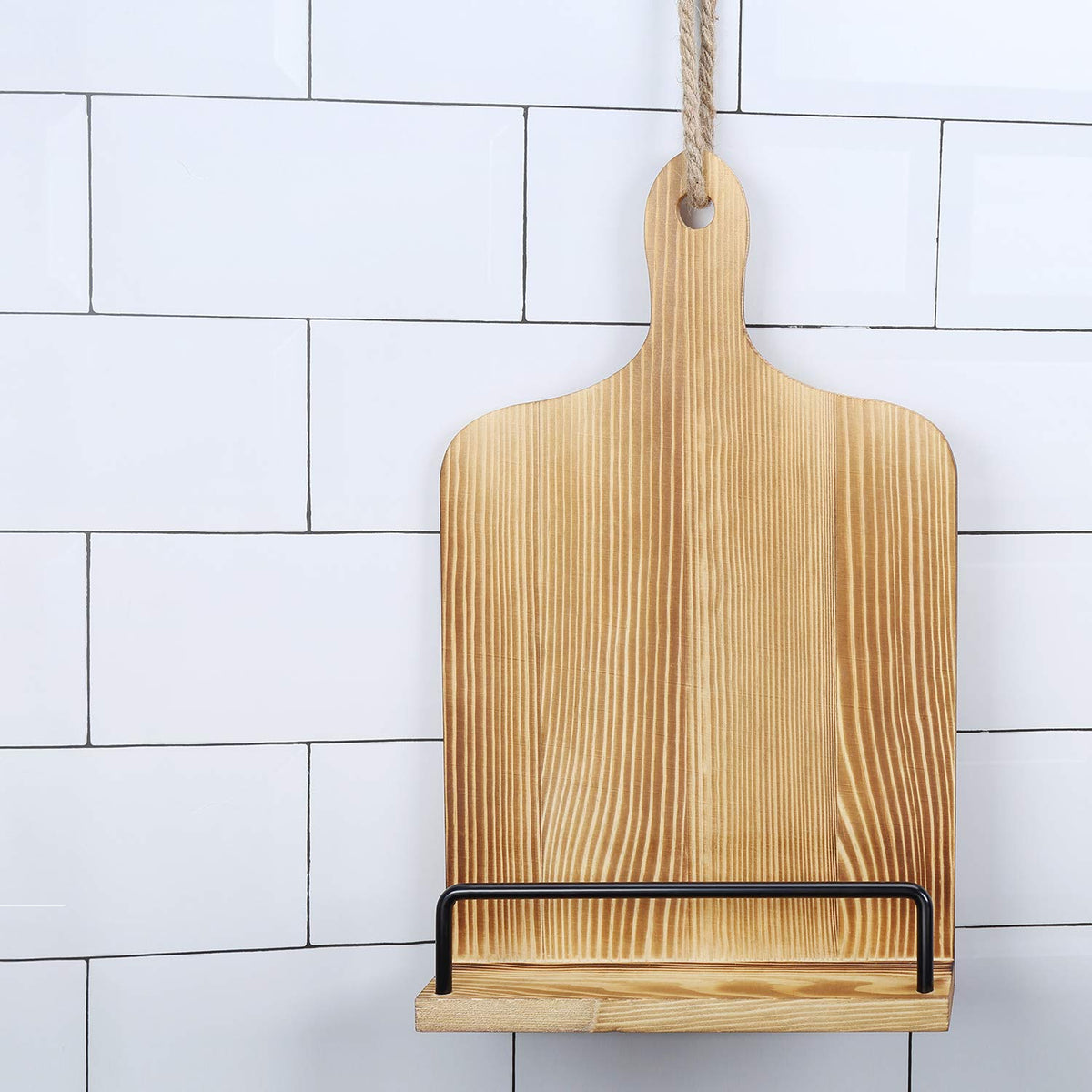 SOLIGT stand features foldable backrest for easy storage.