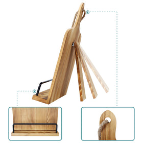SOLIGT page holder keeps thick cookbooks open without blocking view.