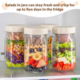 SOLIGT fridge-friendly prep jar stays organized for five-day meals.