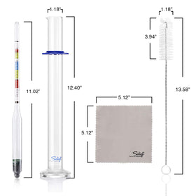 SOLIGT instruction sheet with conversion chart simplifies SG and ABV