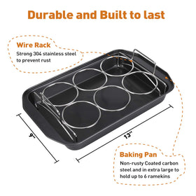 SOLIGT porcelain ramekins are durable and heat-safe for versatile bakes