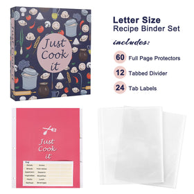 SOLIGT Recipe Binder Kit spine keeps pages secure during busy kitchen tasks.