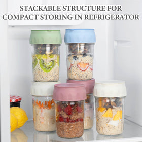 SOLIGT stackable jars optimize fridge storage and portable meal prep