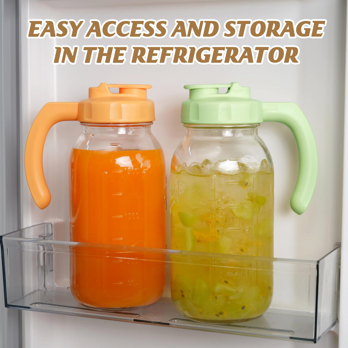 SOLIGT two-pack gift set for homemade drinks and fridge storage.