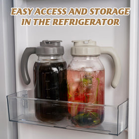 Two-pack set for fridge storage or prepped beverages.