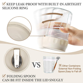 SOLIGT wide-mouth 16oz glass jar highlighting clear durable meal prep