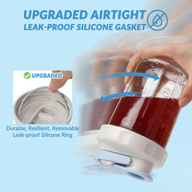 SOLIGT light green lid with sealed rim for airtight freshness.