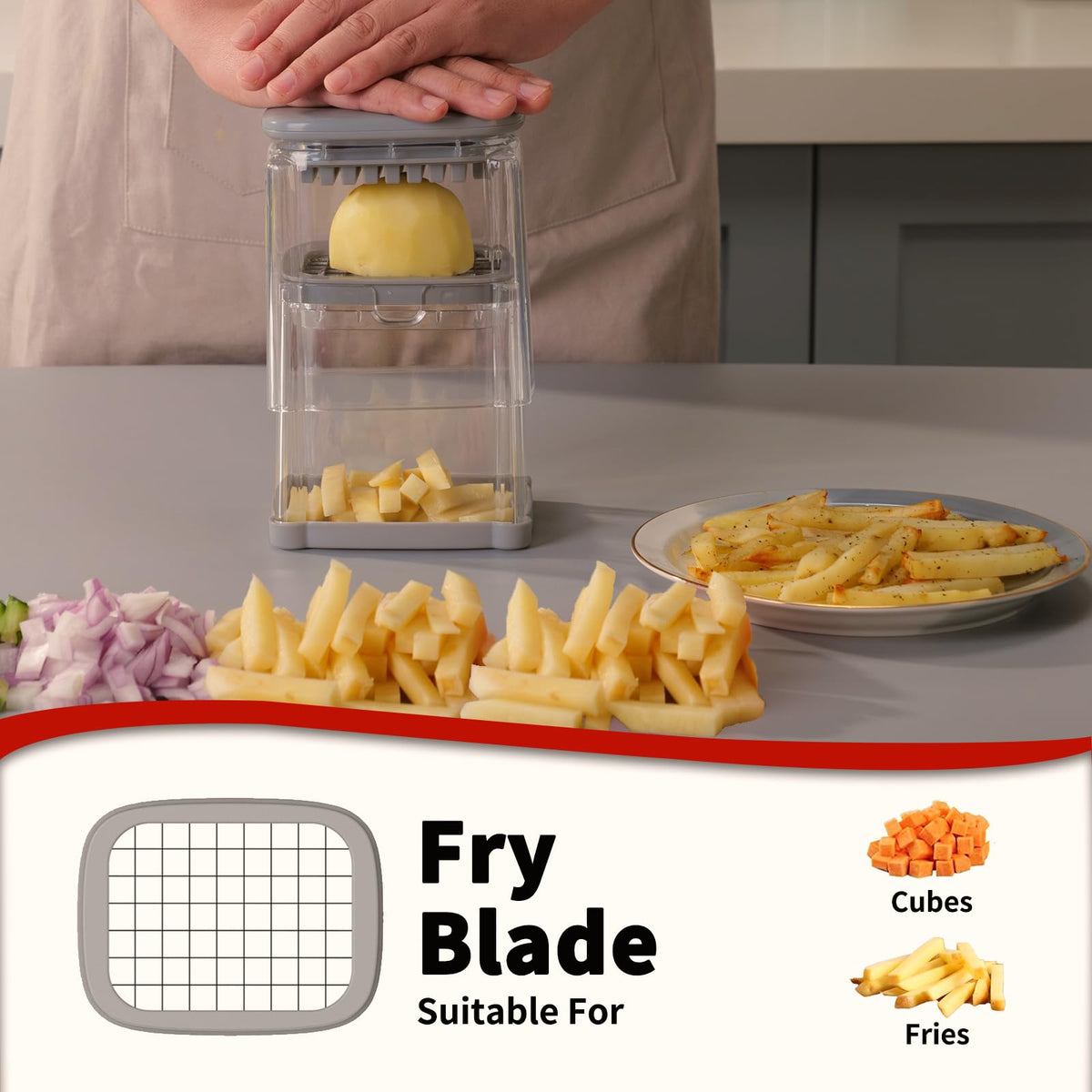 Solucky Dishwasher Safe label indicates easy cleanup after use.