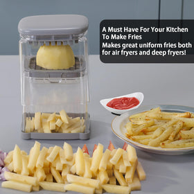 Solucky Vegetable Chopper blades close-up reveals sharp stainless steel blades.