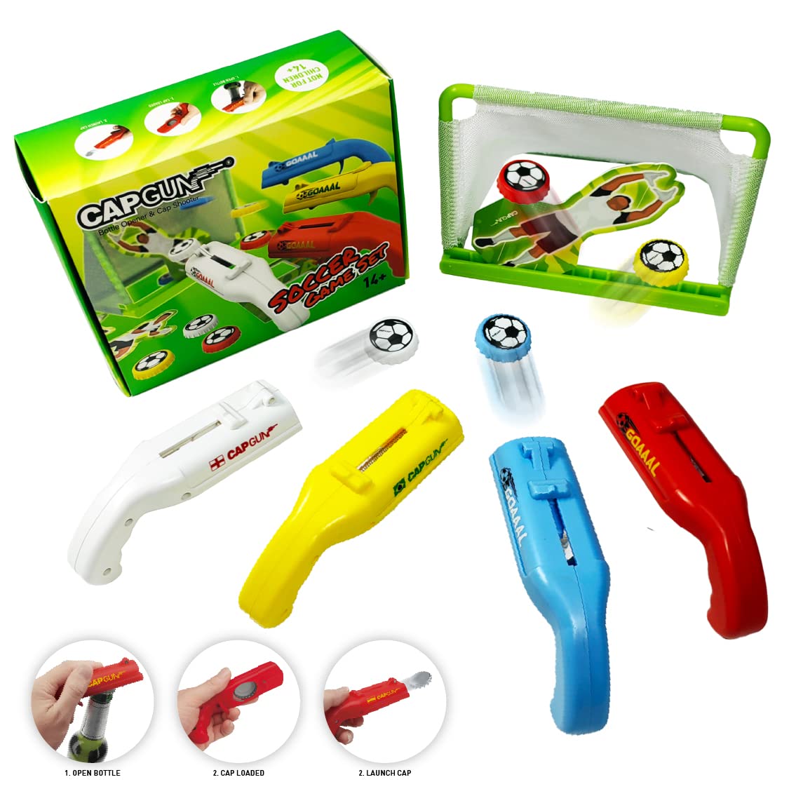 SomisGarden bottle-cap shooter boosts interaction during group drinks and games.
