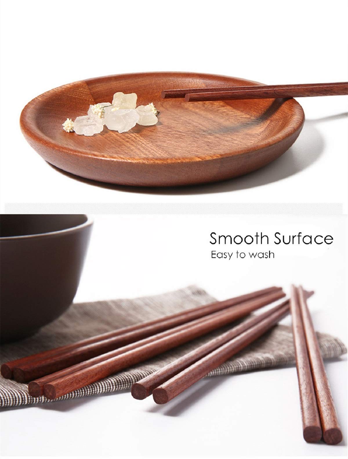 SOMOYA dishwasher-safe chopsticks for convenient cleaning.