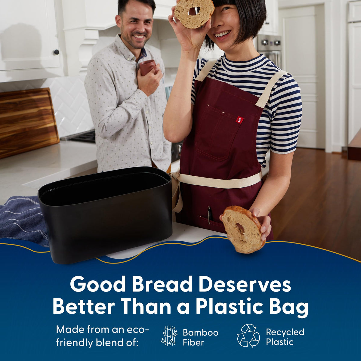 Sonder Los Angeles Union bread box easy-care maintenance on a kitchen counter