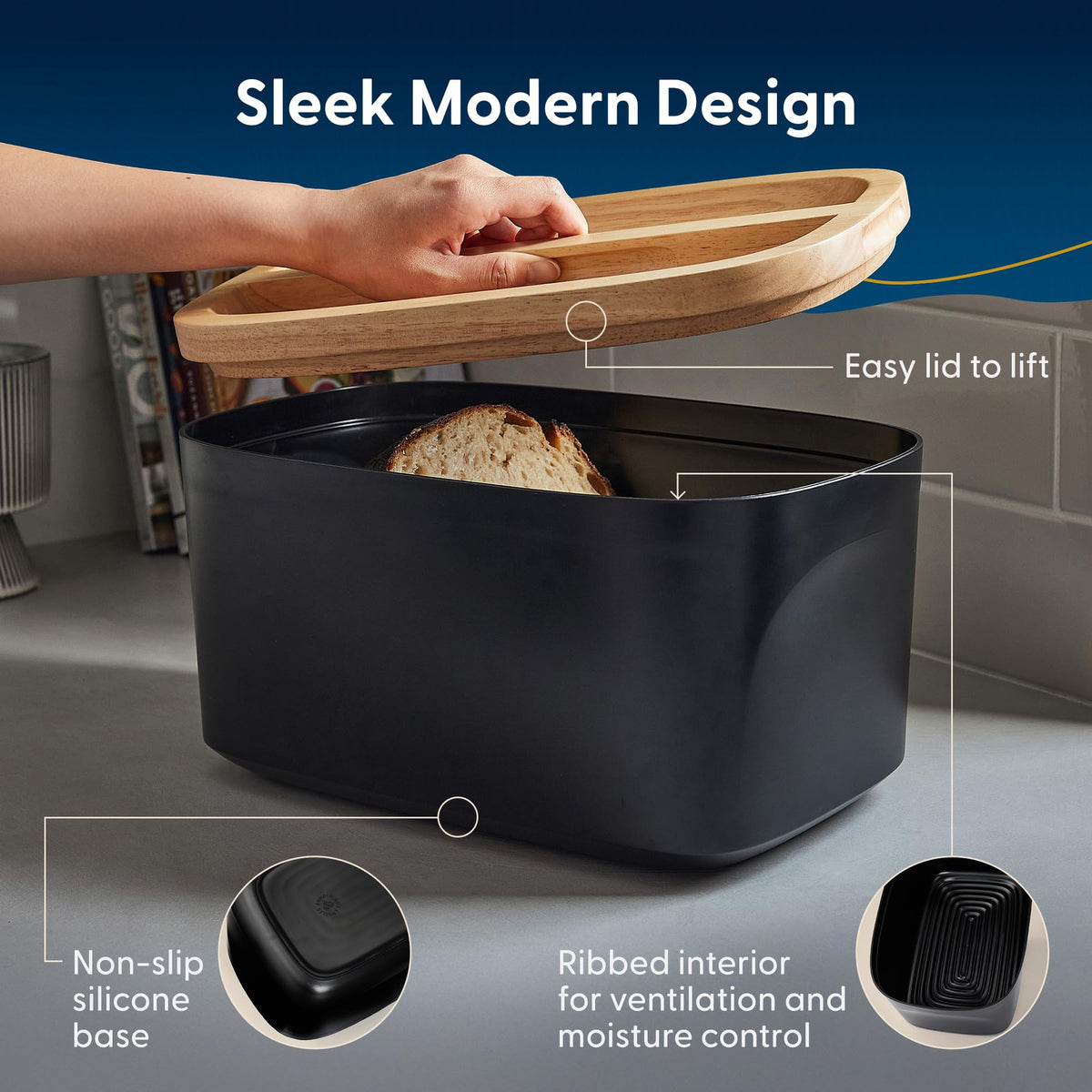 Sonder Los Angeles Union bread box with sleek, modern design for a contemporary kitchen